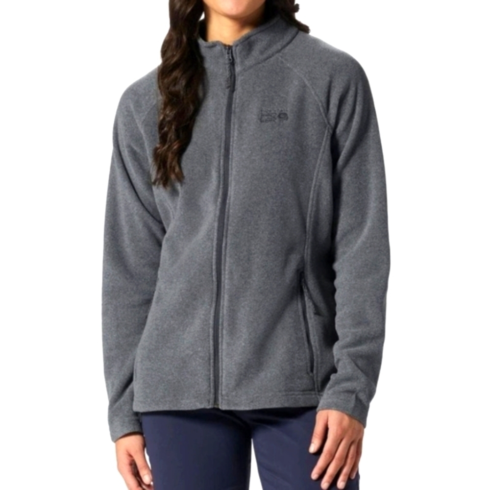 Mountain Hardwear Polartec Microfleece Full Zip Jacket Grey Women's Medium